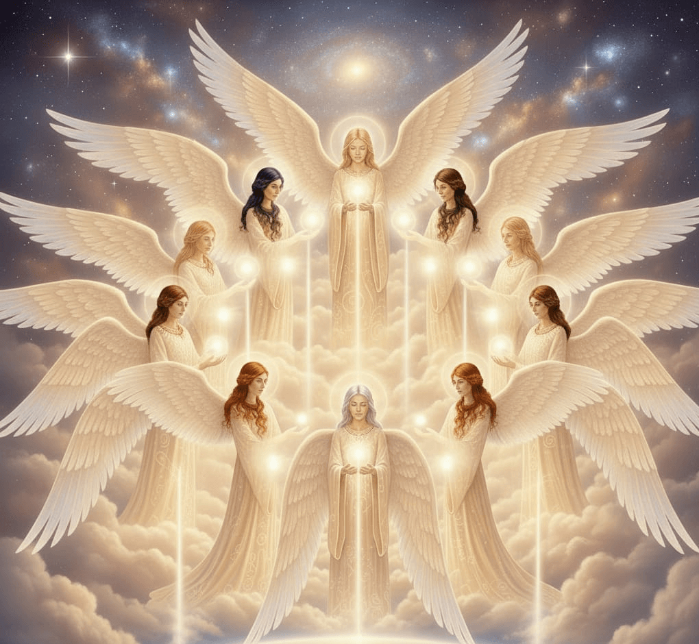 Over lighting Angels